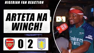 ARSENAL 0-2 ASTON VILLA ( Godfrey - NIGERIAN FAN REACTION)- Premier League 23-24 HIGHLIGHT
