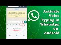 How to Activate Voice Typing in WhatsApp on Android FAST & EASY! | Android Data Recovery