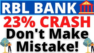RBL BANK CRASH TODAY REASON I RBL SHARE LATEST NEWS I RBL BANK SHARE NEXT MOVE I RBL BANK SHARE NEWS
