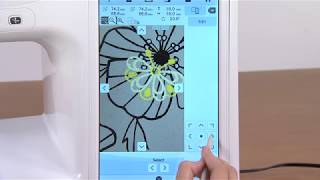 [BrotherSupportSewing] Using MyDesignSnap to position an embroidery design in Easy or Advanced mode