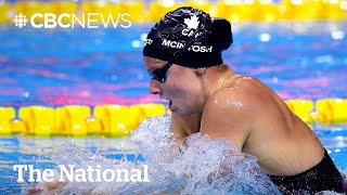 Swimmer Summer McIntosh takes gold, smashes world records