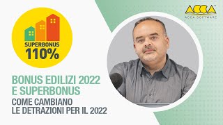 Come cambiano il Superbonus e gli altri bonus edilizia 2022 con la legge di Bilancio