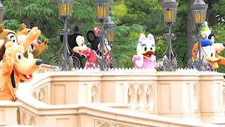 【4K】東京ディズニーランド・シンデレラ城前グリーティング2020.10.18