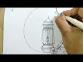 how to draw mandala art sketch design मंडला कला कैसे बनाएं mandala art lamp mandala art