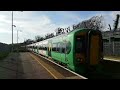 diverted class 377 6s 10 car speeds past falmer for brighton