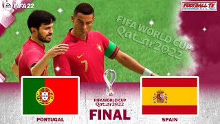 FIFA 22 | PORTUGAL vs SPAIN | Final FIFA World Cup 2022 | Gameplay PC