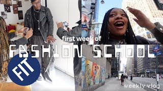 first week of class @ FITNYC // fashion school vlog nyc