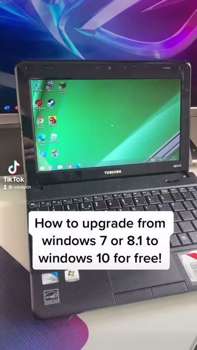 How to upgrade from windows 7 or 8.1 to windows 10 for free #shorts