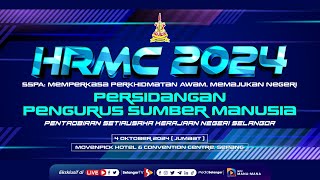 (Langsung) HRMC 2024 | SSPA: Memperkasa Perkhidmatan Awam, Memajukan Negeri | sesi petang