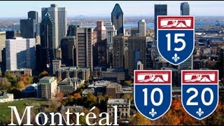 Montreal Freeways : Autoroute 10, 20, 15 (Décarie)