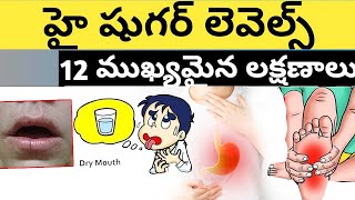 మీకు హై బ్లడ్ షుగర్ లెవెల్స్ (తెలుగు) ఉన్నట్లు తెలిపే టాప్ 12 సంకేతాలు..| iDream