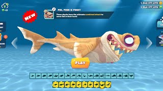 Hungry shark evolution| mega gaint shark | FIN,FINN,FINNY | all sharks unlocked 🔓| gameplay| unlock