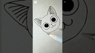 Cat Sketch drawing : Simple and easy cat sketch drawing | Easy sketch | pencil sketch of cat easy