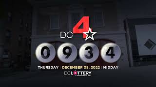 DC LOTTERY Midday 12/08/2022