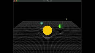 Space-Time Gravity Simulation in Python & OpenGL