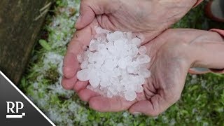 Starkregen, Gewitter und Hagel über Bayern und Sachsen