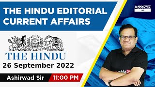 26 Sep The Hindu Editorial Current Affairs 2022 | The Hindu Newspaper Analysis By Ashirwad Sir