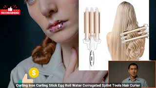 3256807337047069 Three Tubes Automatic Curling Iron Curling Stick Egg Roll Water Corrug