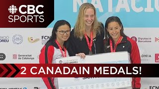 Canada's Maggie Mac Neil and Katerine Savard both find the podium at Mare Nostrum Swim Tour event