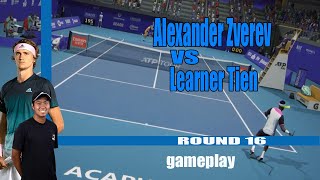 Alexander Zverev   vs Learner Tien      (R16)   🏆 ⚽ Mexico Open (26/02/2025) 🎮 gameplay Tiebreaker