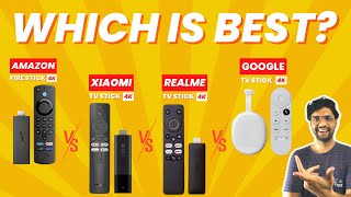 Xiaomi TV Stick 4K vs Amazon Fire Stick 4K Max vs Realme TV Stick 4K vs Google TV Stick 4K🔥| Best😕?