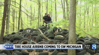 Couple wins $100,000 to build tire-shaped house out of old tires