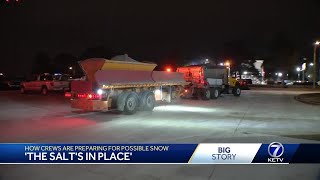 'The salt's in place': How crews are preparing for possible snow