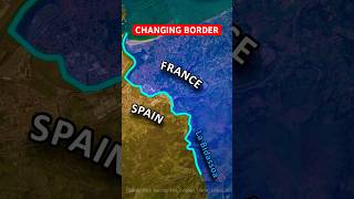 The European Border That Moves Twice a Year! 🇪🇸🇫🇷 #shorts #borders #spain #france #maps #facts #tldr