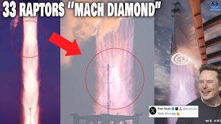 What SpaceX Raptor created in Starship Flight 3 more Insane than you think: ''Mach Diamond''...