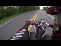 Motorcycles CHASED by crazy truck!