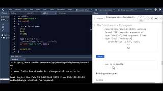 Printing integers using printf in C