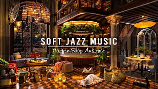 Soft Jazz Instrumental Music ☕ Relaxing Piano Jazz Music at Cozy Coffee Shop Amb