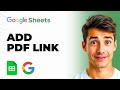 How To Add PDF Link In Google Sheets (Easiest Way) (2026 Guide)
