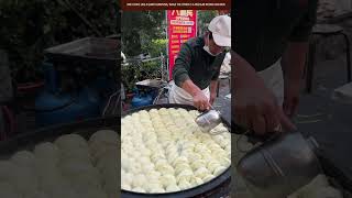 $0.3 USD NORTH CHINA STYLE PAN-FRIED BAO BUNS, DO YOU WANT TO TRY? #chinesefood #streetfood #foodie