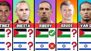 Israel Vs Palestine : Famous Footballers Who SUPPORT Palestine Or Israel Part 3