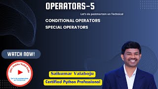 15.Understanding Python Operators-5 | Complete Guide for Beginners