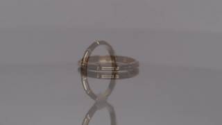 1940's Yellow Gold Antique Wedding Band with Milgrain work and Partition design ATL #182