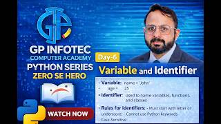 Python Variables and Identifiers 🔥 | Day-6 Python Zero to Hero | Beginner Tutorial