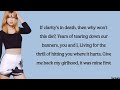 Taylor Swift - Would've, Could've, Should've (lyrics)