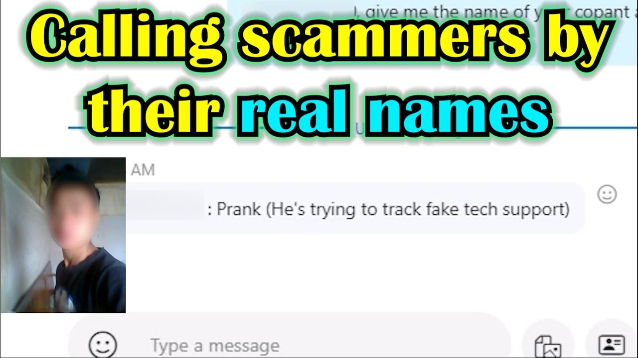 Calling Scammers by their real names
