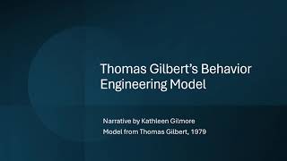 Thomas Gilbert’s Behavior Engineering Model