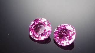 2.62tcw Pink Sapphire Pair  Lot#9972