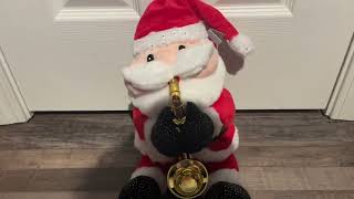 2024 Walgreens Sound N Light Christmas Swaying Saxophone Playing Santa