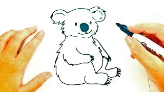 Cómo dibujar un Koala paso a paso | Dibujo fácil de Koala