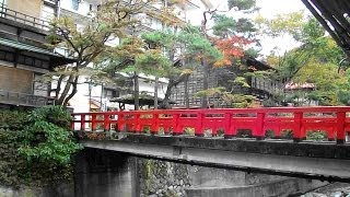 群馬県・四万温泉　積善館とその周辺（秋の季節）