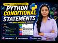 Master Python Conditional Statements | If Else, Elif, Nested If Else & Ternary If | English