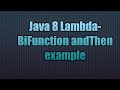 Java Lambda-BiFunction andThen example