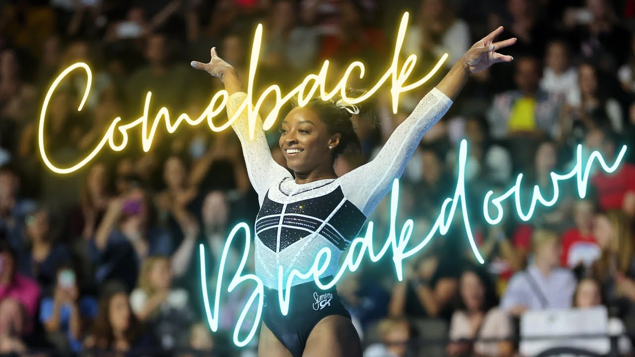 Simone Biles Scores Comeback Breakdown - YouTube