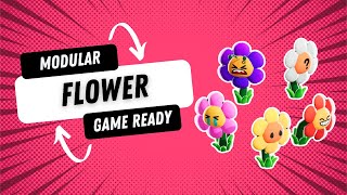 www.Meshtint.com | Modular Flower Chibi Series | Unity Game Engine