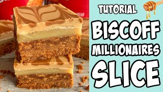 How to make a Biscoff Millionaire Slice! tutorial #Shorts